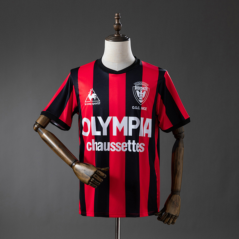 OGC Nice 77-78 Home Retro Jersey S-XXL